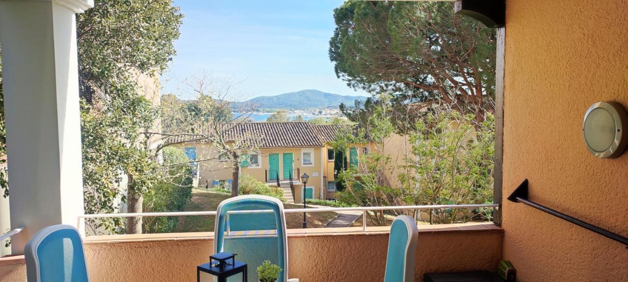 Chez Adriana Studio Vue Mer Avec Piscine Grimaud Eksteriør bilde